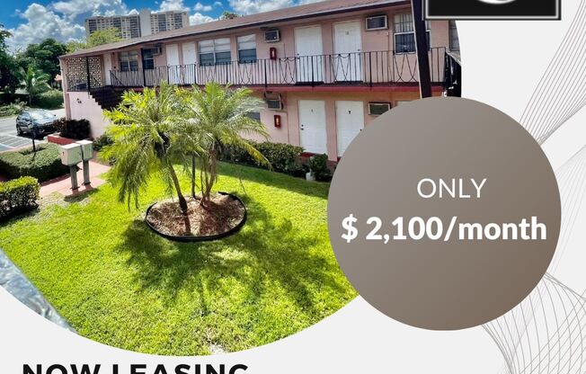 2b1b Apartment -Now Available- Located in San Souci/ North Miami *Great Location*