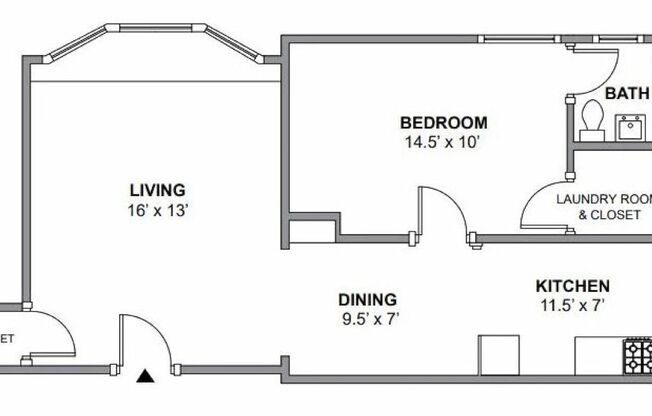 1 bed, 1 bath, 800 sqft, $2,297, Unit 2C