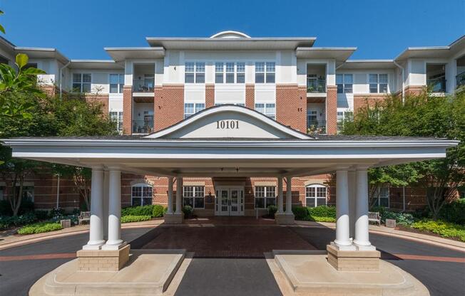 Grand Entry Porte-Cochere at Evergreens at Columbia Town Center, 10101 Governor Warfield Parkway, MD 21044