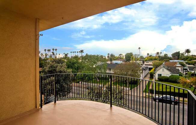 Sky View From Balcony at Los Robles Apartments, Pasadena, CA