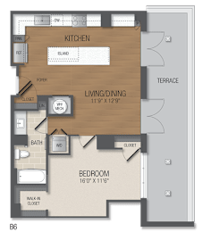 1 bed, 1 bath, 825 sqft, $3,172