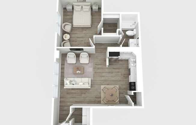 1 bed, 1 bath, 582 sqft, $999, Unit 1032-01