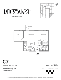 1 bed, 1 bath, 745 sqft, $1,920