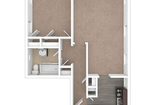 1 bed, 1 bath, 646 sqft, $1,115