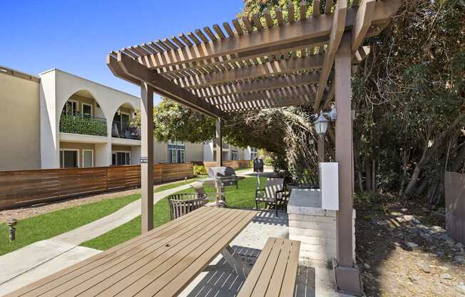 Covered Outdoor Grilling Stations at Veranda La Mesa in La Mesa, CA 91942