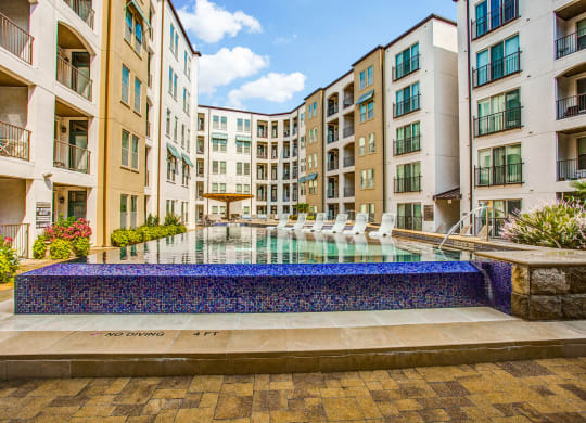 Expansive indoor and outdoor amenity spaces at The Monterey by Windsor, 3930 McKinney Avenue, Dallas