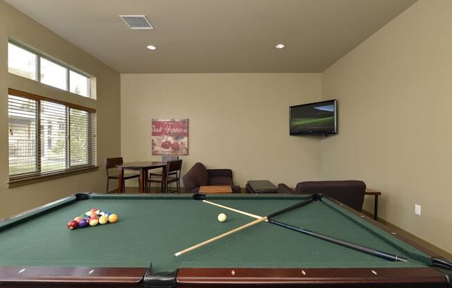 Pool table at COPPER GATE, Washington, 98002