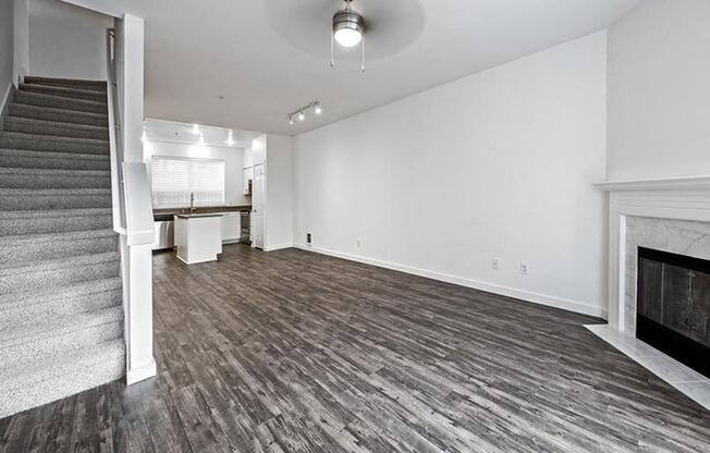 Furnished show room living room