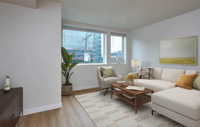 Living Room with Hard Surface Flooring