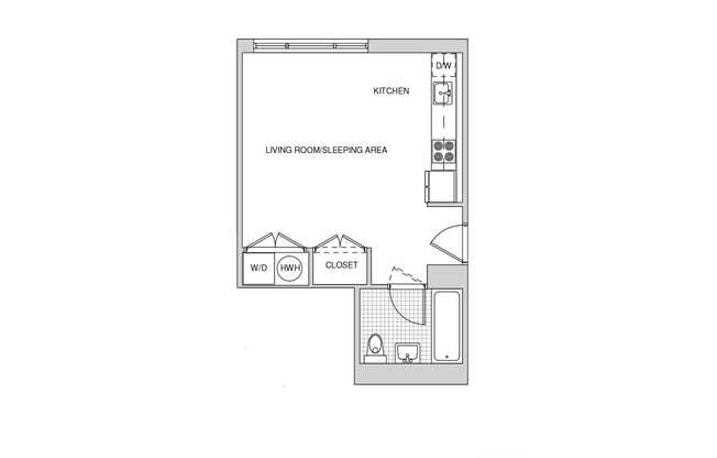 Studio, 1 bath, $2,999, Unit 520