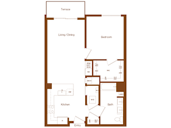 1 bed, 1 bath, 839 sqft, $2,982
