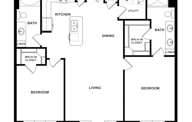 2 beds, 2 baths, 1,206 sqft, $2,275