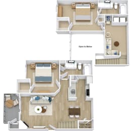 2 beds, 2 baths, 1,130 sqft, $1,699