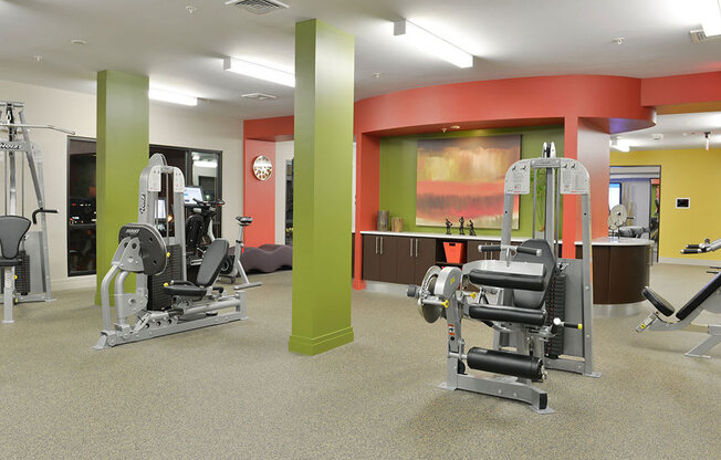 Fitness Center With Modern Equipment at Mira Upper Rock, Rockville, MD