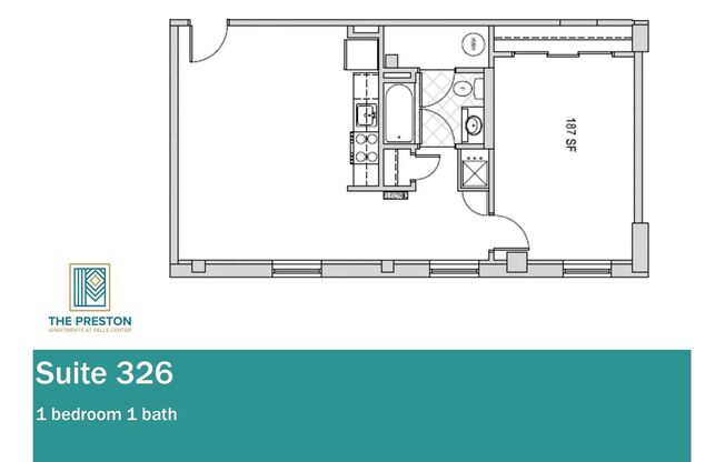 1 bed, 1 bath, $1,699, Unit 326