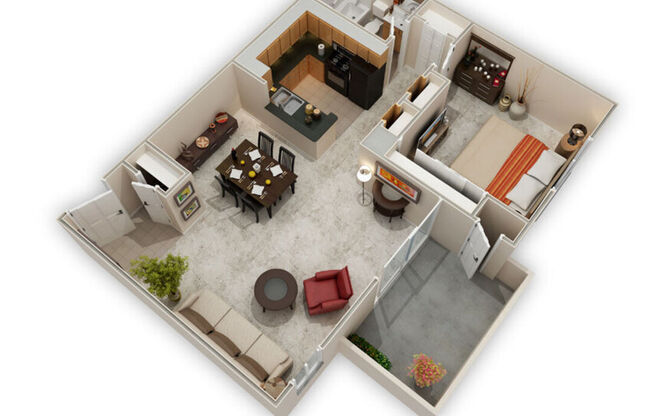 1 bed, 1 bath, 674 sqft, $2,125