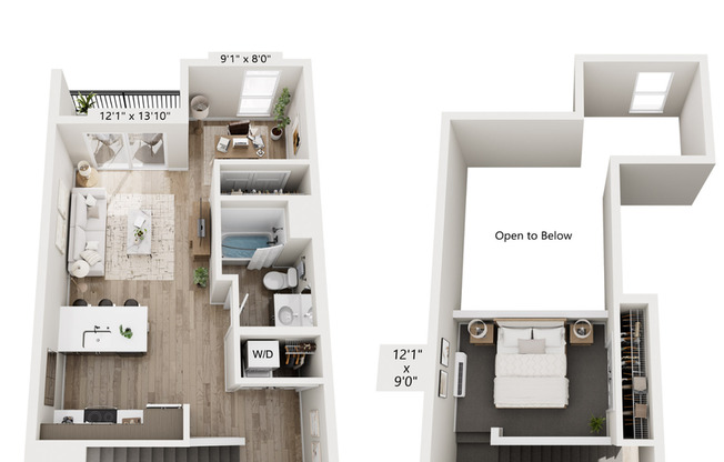 1 bed, 1 bath, 756 sqft, $1,820, Unit 8421-421