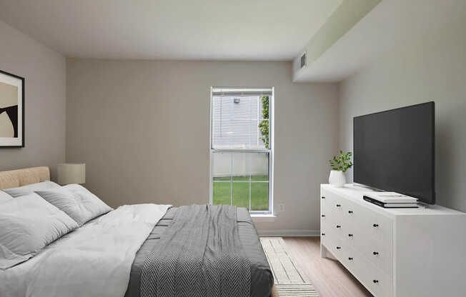 Bedroom with Hard Surface Flooring