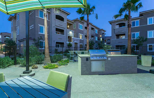 BBQ at night at The View at Horizon Ridge, Nevada, 89012