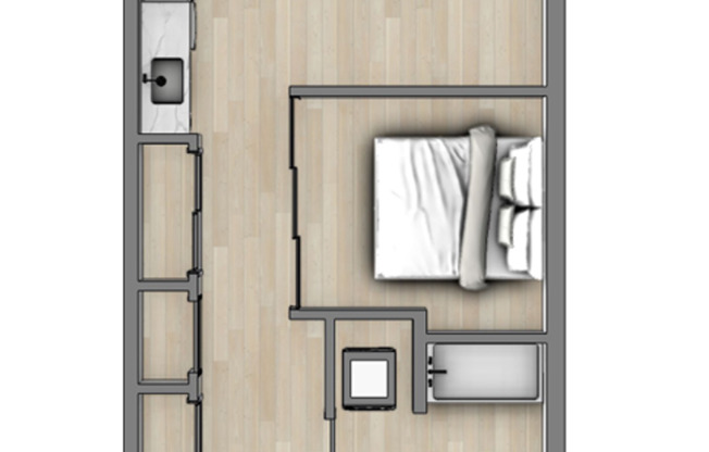 1 bed, 1 bath, 598 sqft, $1,475, Unit 110