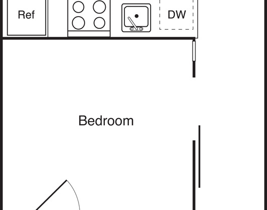 1 bed, 1 bath, 495 sqft, $2,345, Unit 110