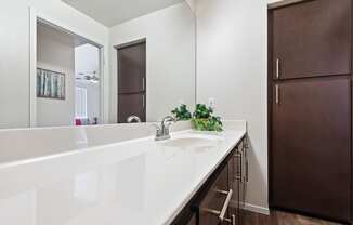 Mountainside Bathrooms Linen Closets in Select Units
