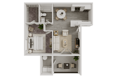 1 bed, 1 bath, 604 sqft, $1,444