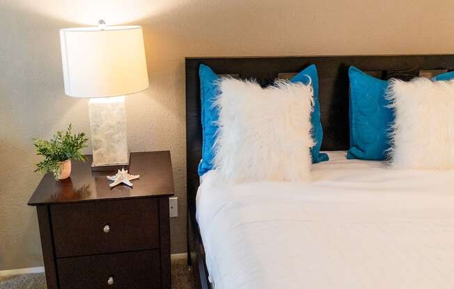 Bedroom at Eucalyptus Grove Apartments California