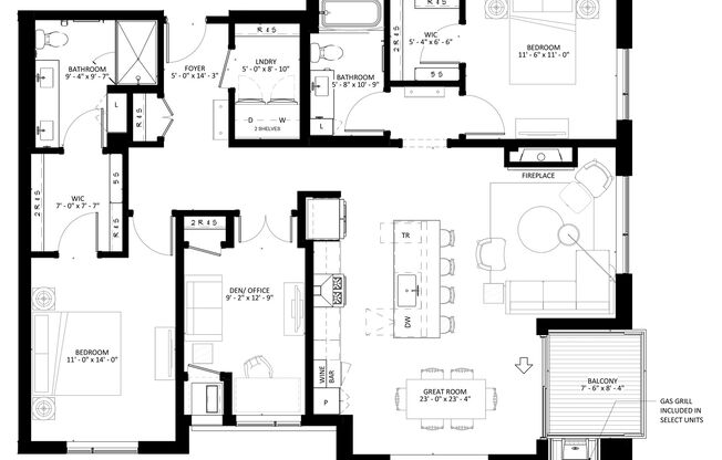 2 beds, 2 baths, 1,575 sqft, $3,895, Unit 157