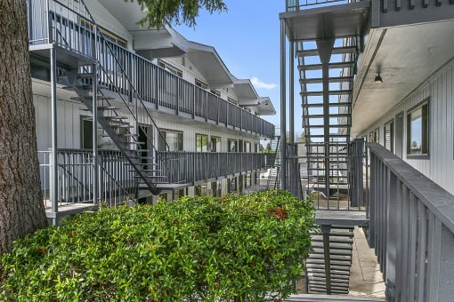 Balcony View at Kentwood Apartments, Washington