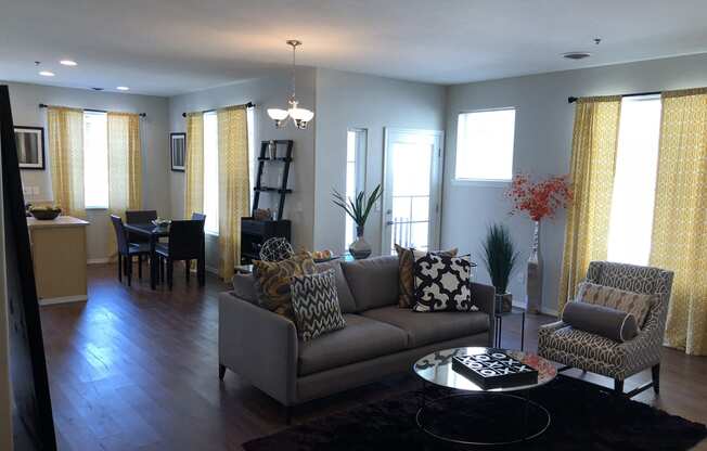 Living Room at Westview Heights Apartments, Portland, Oregon