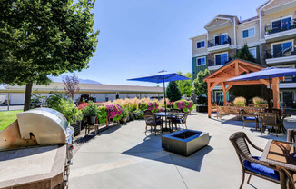 the courtyard at The Beckstead, Utah, 84095