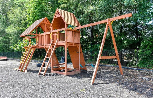 Playground for kids at Elme Sandy Springs Apartments, Atlanta, GA