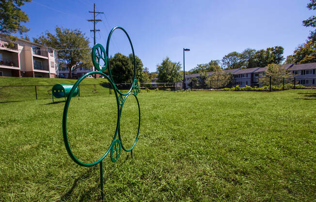 This is a picture of the dog park at Deer Hill Apartments in Cincinnati, Ohio.