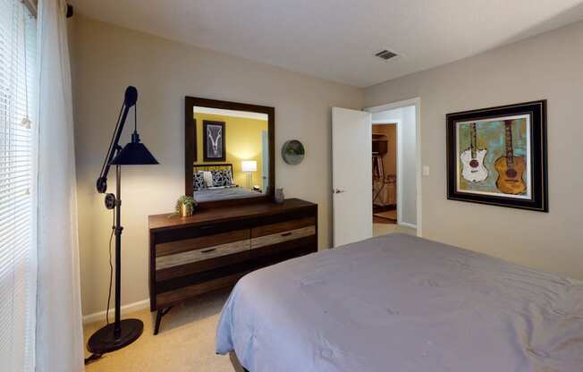 Model Bedroom at University Ridge Apartments, Durham, NC