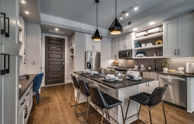 Well Equipped Kitchen And Dining at The Hamilton, Dallas, TX, 75226
