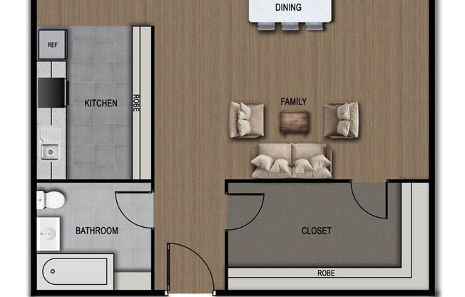 1 bed, 1 bath, 378 sqft, $1,945