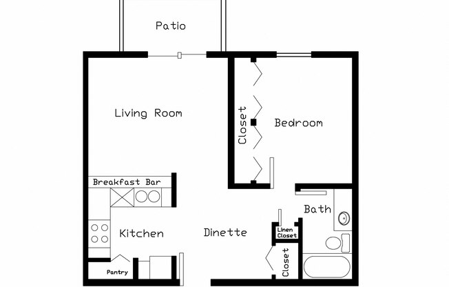 1 bed, 1 bath, $1,245