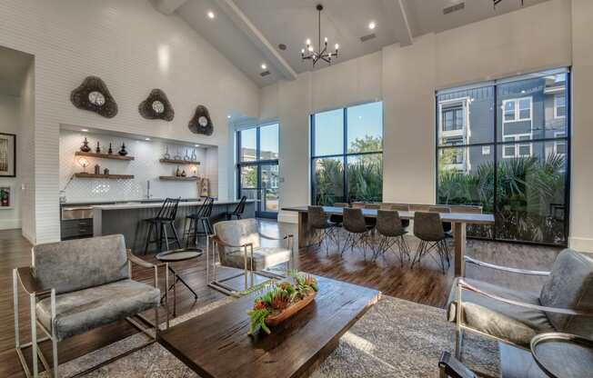 Photo of inside of Village of Rowletts Apartment Clubhouse.