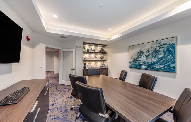 Conference-Room at The Oasis at 301 Luxury Apartment Homes, Riverview