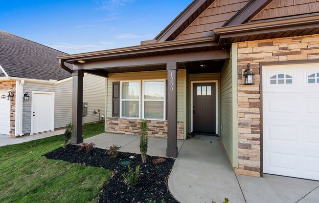 Short Term Lease Available - Beautiful New Construction--3 Bedrooms, 2 Bath Ranch with 2-Car Garage