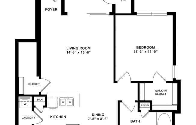 1 bed, 1 bath, 750 sqft, $1,189