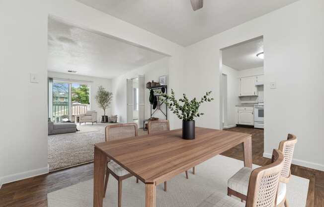 Dining Area with Ceiling Fan