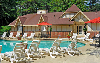 Poolside Sundeck at Laurel Woods Apartments, Greenville, 29607