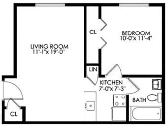 1 Bedroom Apartment