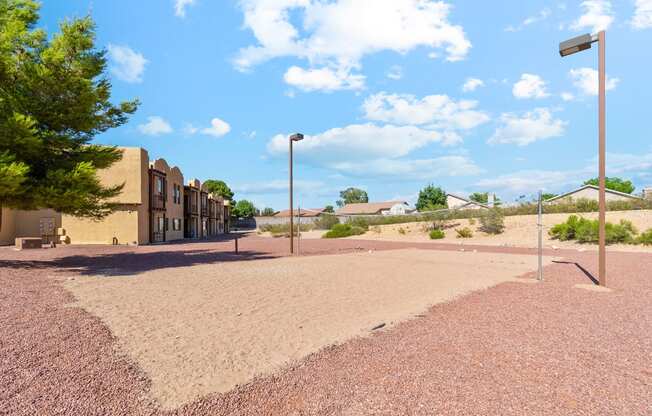 Volleyball Court at Copper Ridge Apartments in Kingman Arizona