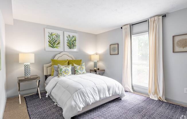 bedroom with bed and window