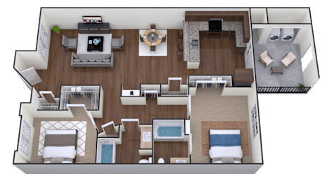 2 beds, 2 baths, 1,180 sqft, $2,160