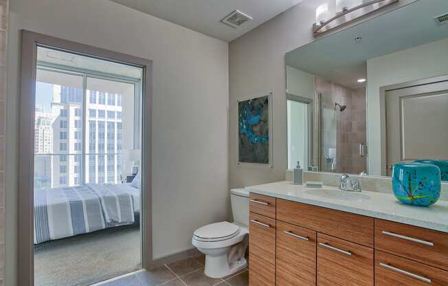 Spa-Inspired Bathrooms at Glass House by Windsor, Texas, 75201