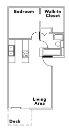 1 bed, 1 bath, 750 sqft, $1,304